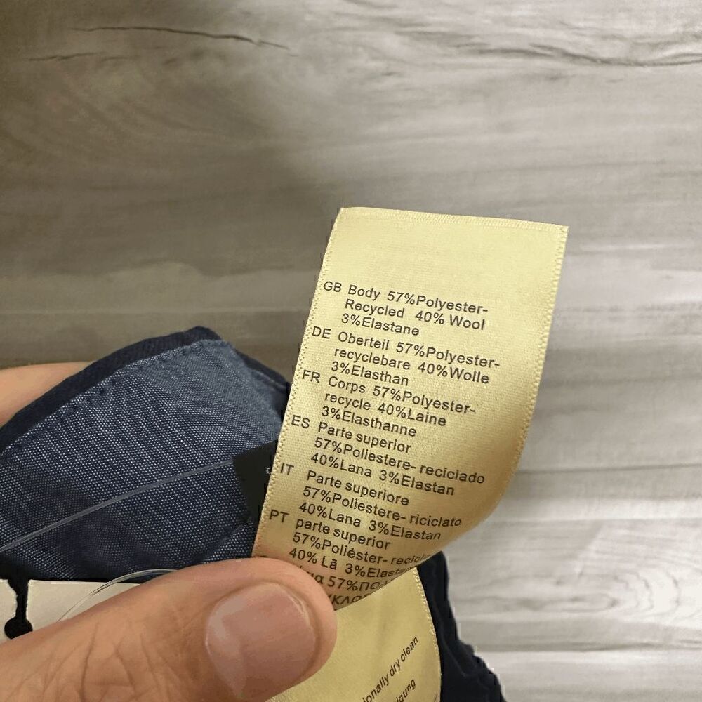 Scotch and Soda Mens Navy Wool Finch Tapered Fit Ankle Length Pants Size Small - Picture 4 of 12